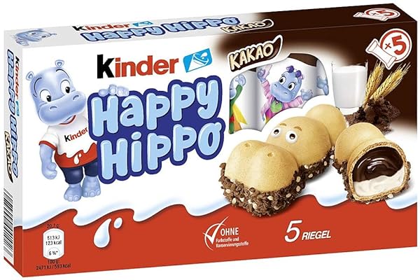 Kinder Happy Hippo Cocoa Cream (3x103.5g/3x3. in Pakistan