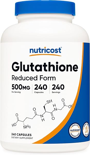 Nutricost Glutathione Capsules 500mg, 240 Cap in Pakistan