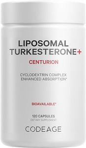 Turkesterone 500 mg Supplement, 4-Month Supply, Hydroxypropyl-β-Cyclodextrin, Liposomal Delivery For Enhanced Absorption, Sports, Pre & Post-Workouts, Ajuga Turkestanica, Vegan Non-GMO, 120 ct in Pakistan