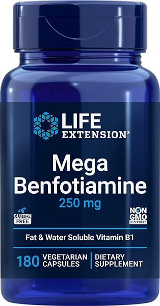 Mega Benfotiamine, 250 mg, 180 Veg caps with  in Pakistan