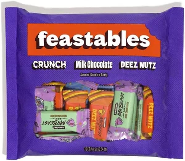 Mr Beast - Bag of Feastable Bars - 50 pcs in Pakistan