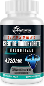 4220 MG Creatine Monohydrate Micronized, Liposomal Enhanced Absorption, with Dual Source Creatine & Mineral, Creatine for Men & Women, Made in USA, Vegan, Creatine Supplement, Sugar Free, 60 Counts in Pakistan