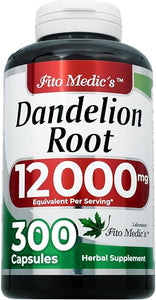Lab | Dandelion Root Supplement |300 Capsules |12000 mg| Dandelion Root Capsules | Dandelion | Concentrate Extract | diente de Leon| Organic Dandelion | Ultra high Absorption. in Pakistan