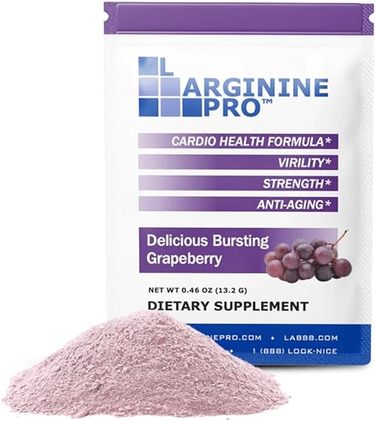 Supplement ON-The-GO Single Serve Travel Packets - 5,500mg of L-arginine Plus 1,100mg L-Citrulline (Grape Berry, 30 Packets) in Pakistan in Pakistan