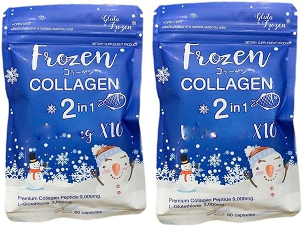 2 Packs Frozen Collagen 2 in 1 Collagen Glutathione - Anti-Aging Radiant Glow in Pakistan in Pakistan