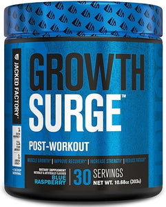 Growth Surge Creatine Post Workout w/L-Carnitine - Daily Muscle Builder & Recovery Supplement with Creatine Monohydrate, Betaine, L-Carnitine L-Tartrate - 30 Servings, Blue Raspberry in Pakistan