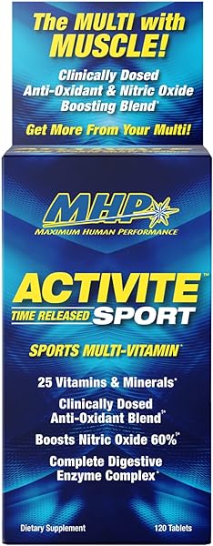 MHP Activite Sport Multi Vitamin, 25 Vitamins and Minerals, Nitric Oxide Booster, Digestive Enzymes, Antioxidants, 120 Tablets in Pakistan in Pakistan