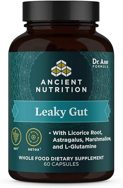 Gut Health Supplement Leaky Gut Capsules, 60ctFormulated with Licorice Root, Astragalus, Marshmallow, and L-Glutamine, Gluten Free, Paleo and Keto Friendly, 60 Ct in Pakistan