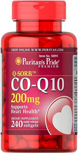 CoQ10 200mg, Supports Heart Health, 240 Rapid Release Softgels in Pakistan