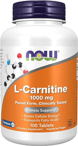 Supplements, L-Carnitine 1,000 mg, Purest Form, Amino Acid, Fitness Support*, 100 Tablets in Pakistan