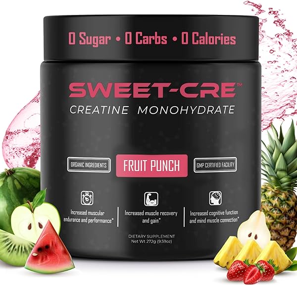 Creatine Monohydrate – 5g Creatine Monohydrate Powder – Advanced Creatine for Women and Men – Bulk Supplements Creatine with Organic Ingredients – Delicious Fruit Punch Flavor – 9.8oz in Pakistan in Pakistan