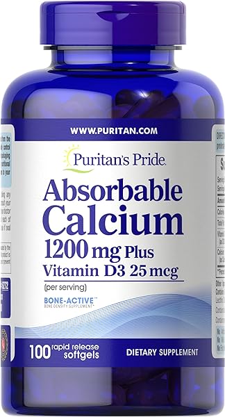 Absorbable Calcium 1200 mg with Vitamin D 1000 IU, 100 Softgels in Pakistan in Pakistan