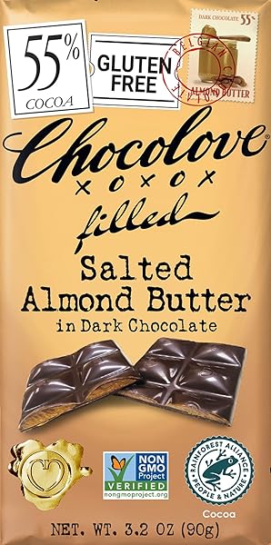 Chocolove, Chocolate Bar Dark Almond butter, 3.2 oz in Pakistan