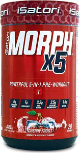 Morph X5 Intense Pre Workout with Beta Alanine, Creatine Magnapower, Citrulline Malate- Nitric Oxide Flow & Pump Supplement for Energy, Endurance and Strength, Cherry Frost (20 Servings) in Pakistan
