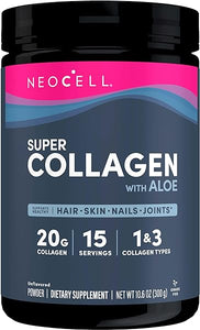 Super Collagen with Aloe; Collagen Type 1 and 3; Supports Healthy Hair, Skin and Nails; Gluten Free; Unflavored Powder; 10 g Collagen/Serving; 30 Servings; 10.6 Oz,* in Pakistan