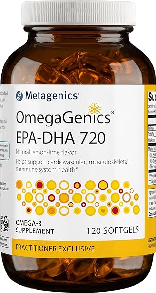 OmegaGenics EPA-DHA 720- Omega-3 Fish Oil Supplement - for Heart Health, Musculoskeletal Health & Immune System Health* - with DHA & EPA - 120 Softgels in Pakistan