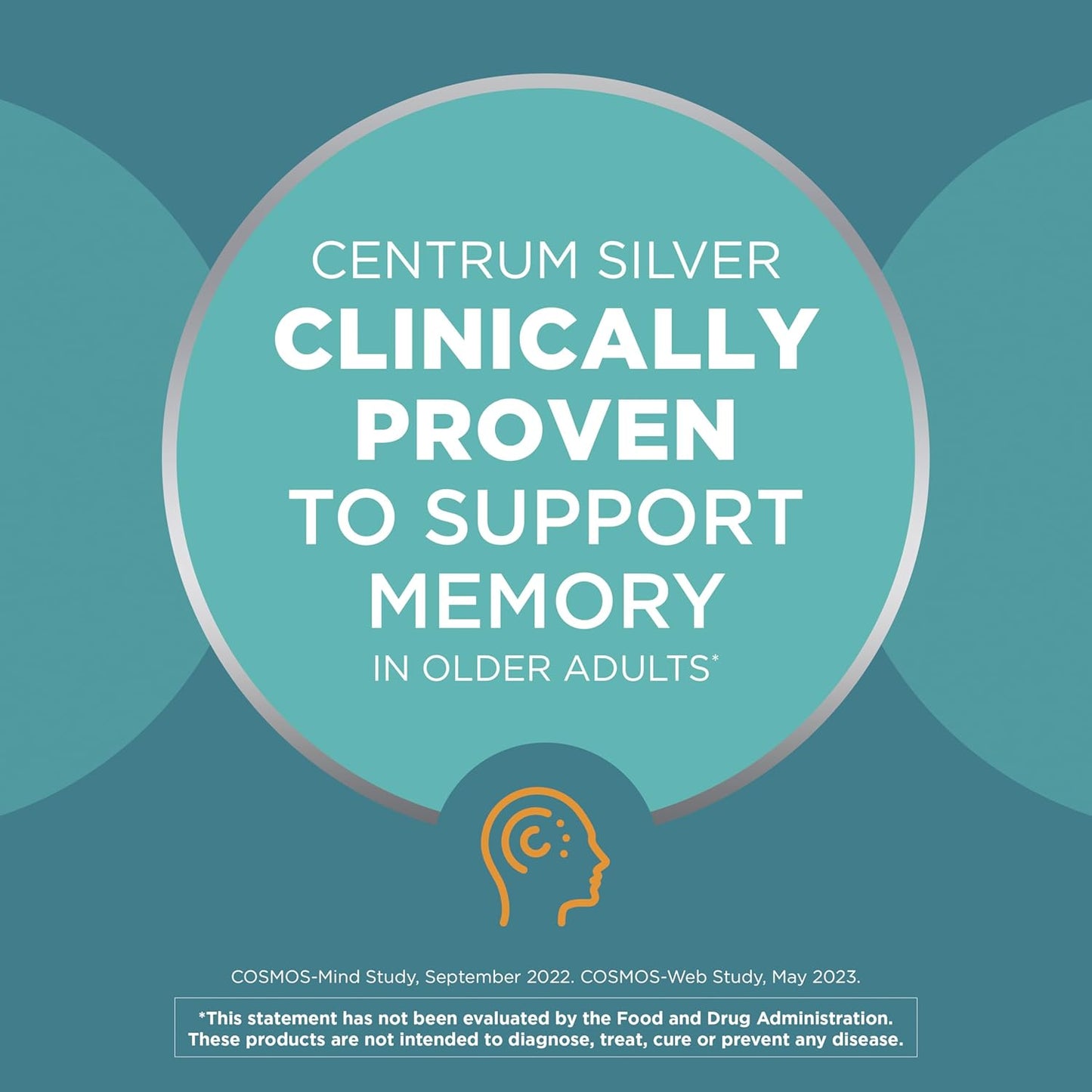 Centrum Silver Multivitamin for Adults 50 Plus, Multivitamin/Multimineral Supplement, Vitamin D3, B Vitamins, Gluten Free, Non-GMO Ingredients, Supports Memory and Cognition in Older Adults - 220 Ct