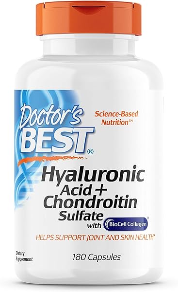 Hyaluronic Acid with Chondroitin Sulfate, Featuring BioCell Collagen, Non-GMO, Gluten Free, Soy Free, Joint Support, 180 Count (Pack of 1) in Pakistan