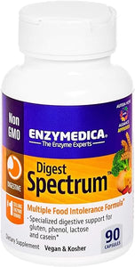 Digest Spectrum, Dietary Supplement to Support Digestive Relief from Food Intolerances, Vegan, Non-GMO, 90 Capsules (45 Servings) in Pakistan