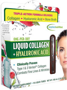 Liquid Collagen + Hyaluronic Acid (10 Count of 0.36 Fl Oz Tubes), 3.35 Fl Oz in Pakistan