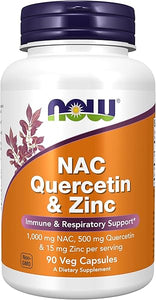 Supplements, NAC Quercetin and Zinc, Immune and Respiratory Support*, 1,000 mg NAC, 500 mg Quercetin, 15 mg Zinc, 90 Veg Capsules in Pakistan