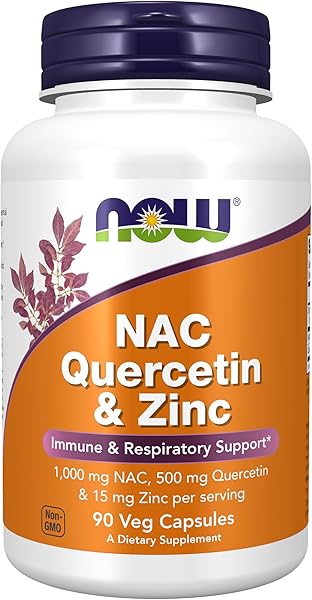 Supplements, NAC Quercetin and Zinc, Immune and Respiratory Support*, 1,000 mg NAC, 500 mg Quercetin, 15 mg Zinc, 90 Veg Capsules in Pakistan in Pakistan