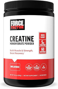 FORCE FACTOR Creatine Monohydrate, Creatine Powder for Muscle Gain, More Strength, and Faster Workout Recovery, Clinically Studied Micronized Creatine 5g Dose Per Serving, Unflavored, 60 Servings in Pakistan