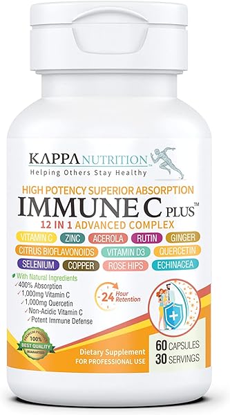 (60 Capsules), Quercetin 1,000mg, Vitamin C 1,000mg, Zinc 50mg, Vitamin D3 5,000iu, Selenium, Copper, Acerola, Ginger, Rutin, Bitter Orange, Rose Hips, Echinacea, Immune C Plus, 12 in 1 Immune C Plus in Pakistan