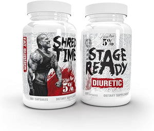 5% Nutrition 2-Stack | Stage Ready + Shred Time Supplement Stack | Diuretic, Metabolism Booster, Appetite Suppressant for Bodybuilding Competition Social Events Combat Sports (Capsule, 240 Count) in Pakistan