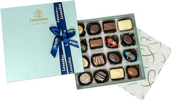 Leonidas Belgian Chocolate Assorted Gift Box – 16 pcs. (approx. 0.6 lbs.) – Belgium Assorted Chocolate Square Box Gourmet Gift in Pakistan in Pakistan