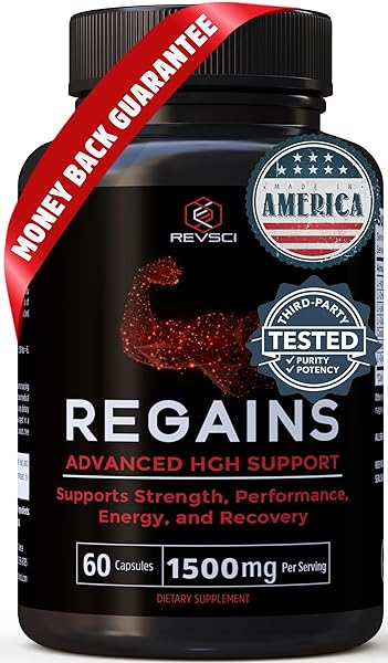 HGH Supplements for Men & Women - Regains Natural Anabolic Muscle Growth Building GH & Human Growth Hormone for Men, Muscle Builder for Men, Muscle Recovery Post Workout Supplement, 60 Protein Pills in Pakistan