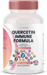 ClarinBeauty Quercetin 1000mg Zinc 50mg Vitamin C 1000mg Vitamin D 5000 IU Bromelain Elderberry & 350mg of Immune Defense Support Supplement Enriched with Artemisinin, Sea Moss, Garlic, Echinacea in Pakistan