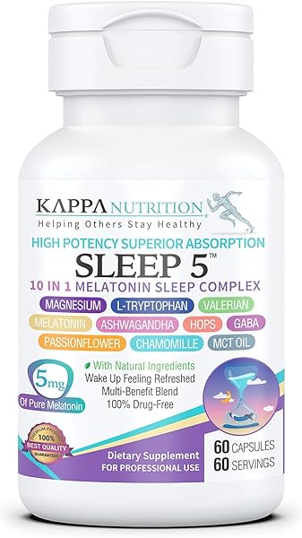 KAPPA NUTRITION Sleep 5, Sleep Aid, 60-Day Su in Pakistan