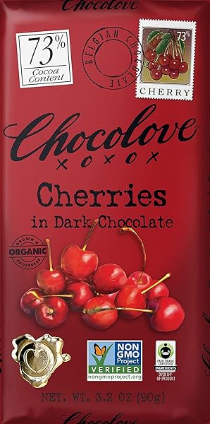 Chocolove Cherries in Organic Dark Chocolate, in Pakistan