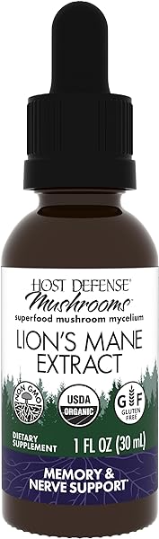 Lion's Mane Extract - Brain Health Support Supplement - Mushroom Supplement to Support Focus & Memory Function - Immune & Nervous System Support Supplement - 1 fl oz (30 Servings)* in Pakistan in Pakistan