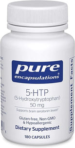 Pure Encapsulations 5-HTP 50 mg | 5-Hydroxytryptophan Supplement for Brain, Eating Behavior, and Serotonin Support* | 180 Capsules in Pakistan
