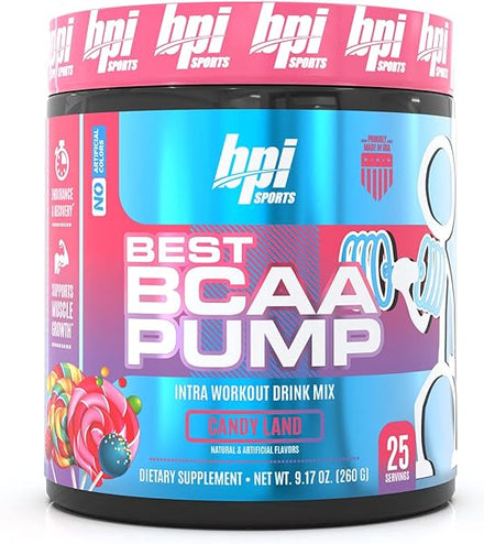 Best BCAA Pump - BCAA Powder Intra Workout Sports Drink with Branched Chain Amino Acids for Hydration & Recovery, for Men & Women - Candy Land - 25 Servings in Pakistan