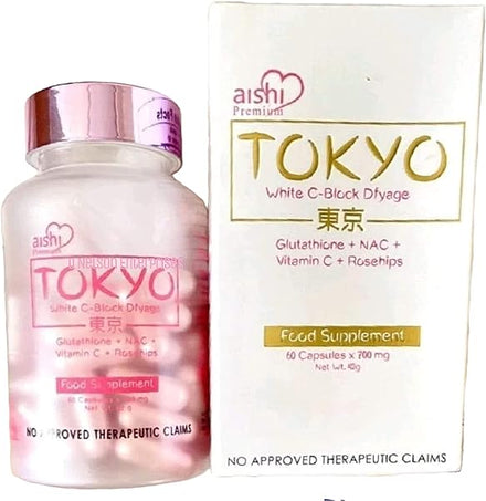 Tokyo White C-Block Dyfage Glutathione, 60 Capsules in Pakistan