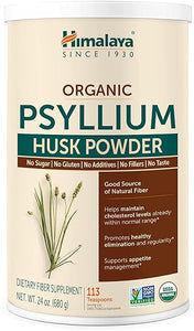 Organic Psyllium Husk Powder, Daily Dietary Fiber Supplement, Regularity, Appetite Management, Certified Organic, Non-GMO, No Artificial Colors, Unflavored, 113 Teaspoon Supply, 24 Oz in Pakistan