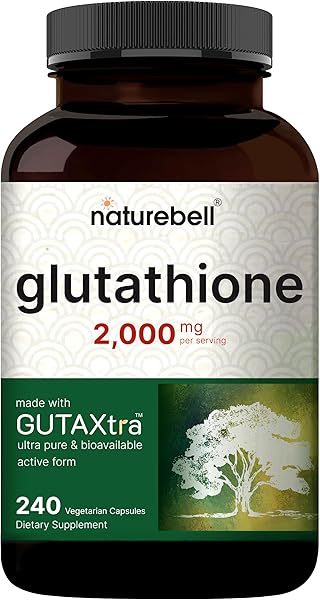 Glutathione Supplement 2,000mg Per Serving, 240 Veggie Capsules | 98%+ Purity Verified, Bioavailable Reduced Glutathione Pills, Active Form, Master Antioxidant – Vegan Friendly & Non-GMO in Pakistan