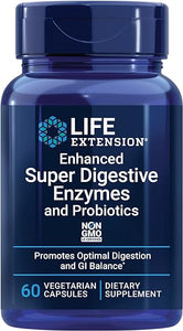 Enhanced Super Digestive Enzymes & Probiotics -Vegetarian-Friendly Digestive Health Formula For GI Balance - Plant-Based Diet Aid - Non-GMO - 60 Vegetarian Capsules in Pakistan