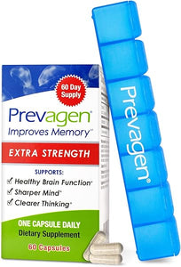 Improves Memory - Extra Strength 20mg, 60 Capsules, with Apoaequorin & Vitamin D & Prevagen 7-Day Pill Minder | Brain Supplement for Better Brain Health, Supports Healthy Brain Function in Pakistan