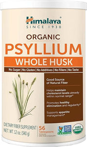 Organic Psyllium Whole Husk, Natural Daily Fiber Supplement, Regularity, Appetite Management, USDA Certified Organic, Non-GMO, 56-Tablespoon Supply, Unflavored, 12 Oz in Pakistan