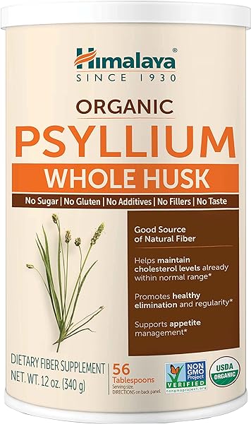 Organic Psyllium Whole Husk, Natural Daily Fiber Supplement, Regularity, Appetite Management, USDA Certified Organic, Non-GMO, 56-Tablespoon Supply, Unflavored, 12 Oz in Pakistan in Pakistan