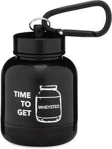 Protein Powder & Supplement Funnel Keychain, Portable To-Go Container for The Gym, Workouts, Fitness, & Travel - TSA Approved, Time To Get Wheysted in Pakistan
