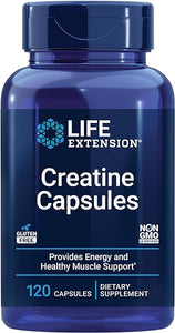 Life Extension Creatine Capsules – Creatine Monohydrate – Promotes Strength, Lean Muscle, Healthy Endurance – Non-GMO, Gluten-Free – 120 Capsules in Pakistan
