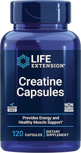 Life Extension Creatine Capsules – Creatine Monohydrate – Promotes Strength, Lean Muscle, Healthy Endurance – Non-GMO, Gluten-Free – 120 Capsules in Pakistan