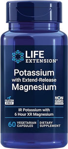 Potassium with Extend-Release Magnesium – Heart health supplement for blood pressure support with two essential minerals – Non-GMO, vegetarian, gluten-free – 60 capsules in Pakistan