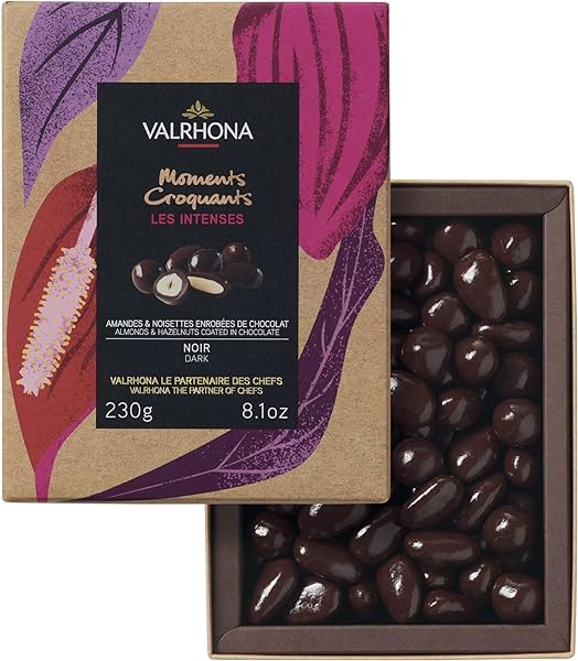 Assortment of Almonds and Hazelnuts Coated in EQUINOXE exquisite dark chocolate. Premium quality chocolate makes the perfect wedding favor, gift or sweet snack. 250g (Pack of 1) in Pakistan in Pakistan