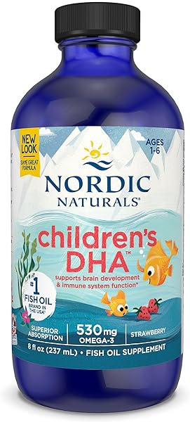 Children’s DHA, Strawberry - 8 oz for Kids - 530 mg Omega-3 with EPA & DHA - Brain Development & Function - Non-GMO - 96 Servings in Pakistan in Pakistan